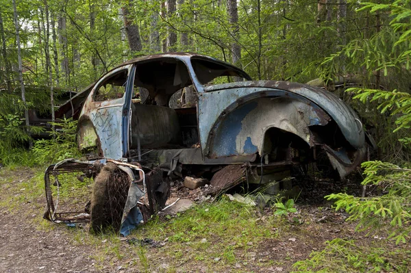 Wywrotki Samochodu Kirkoe Mosse Szwecja — Zdjęcie stockowe