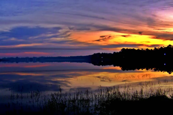 Lagoa Vela Lago Água Doce Portugal Localizado Freguesia Bom Sucesso — Fotografia de Stock