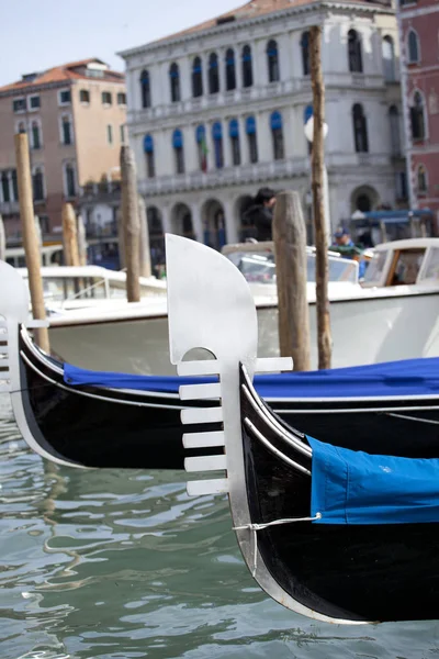 Zicht Gondel Venetië — Stockfoto