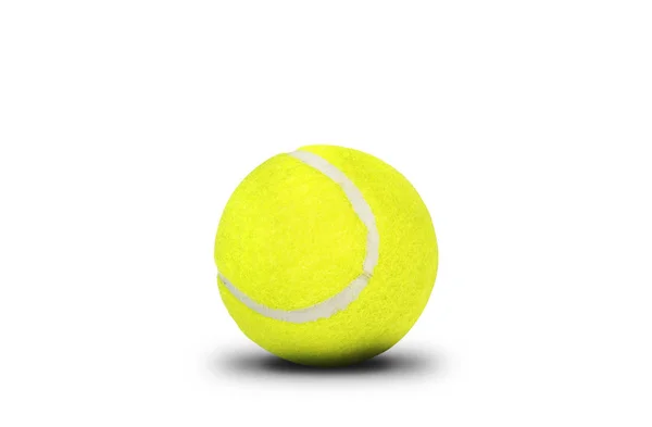 Teniszlabda Elszigetelt Fehér — Stock Fotó