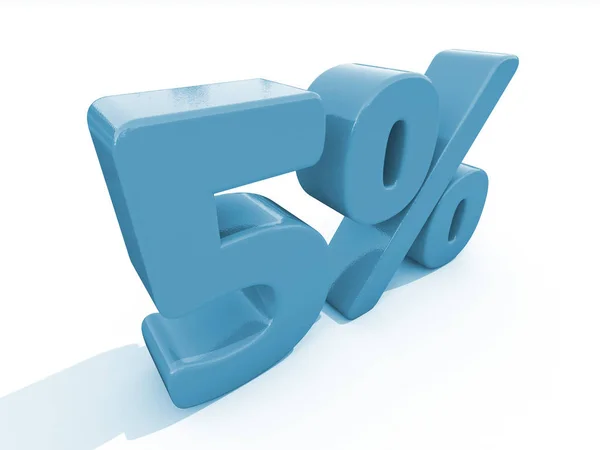 Prozentsatz Symbol Auf Weißem Hintergrund Rabatt Illustration — Stockfoto