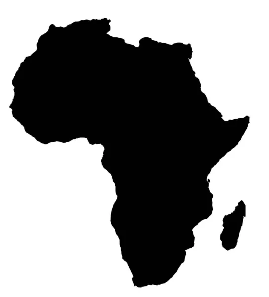 색아프리카 대륙의 개요지도 배경에 — 스톡 사진