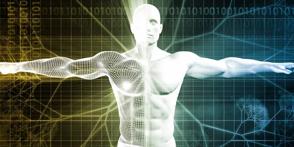 Tecnologia Disruptiva Corpo Humano Mente — Fotografia de Stock
