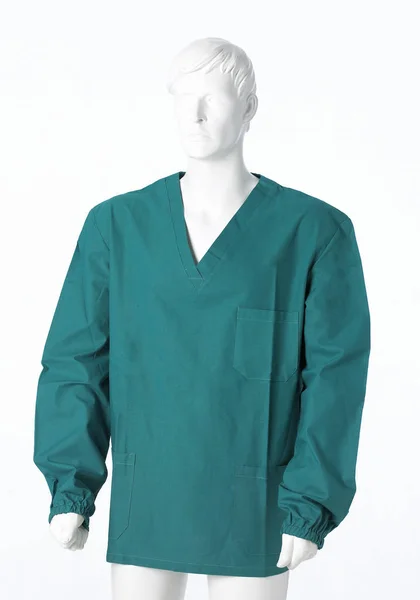 Chirurg Uniform Geïsoleerd Wit — Stockfoto
