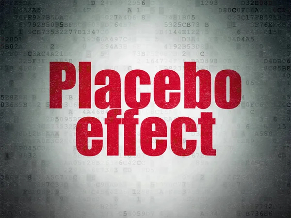 Concept Médecine Peint Mot Rouge Placebo Effet Sur Les Données — Photo