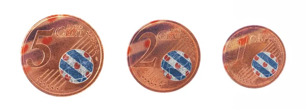 Concepto Unión Europea Céntimos Euro Bandera Frisia —  Fotos de Stock