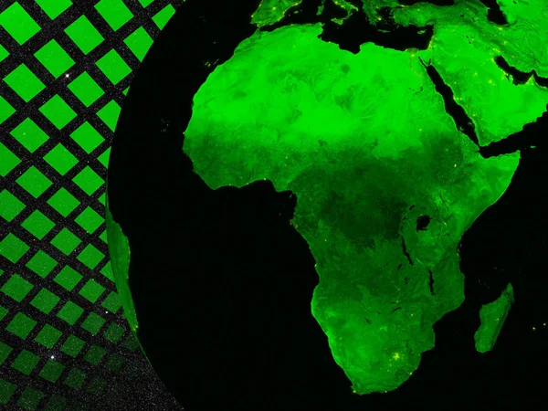 아프리카 개념입니다 우주국이 제공한이 이미지의 — 스톡 사진