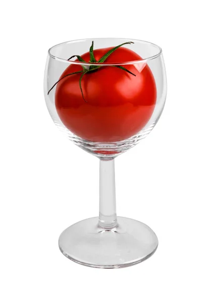 Tomate Fresco Copa Champán — Foto de Stock