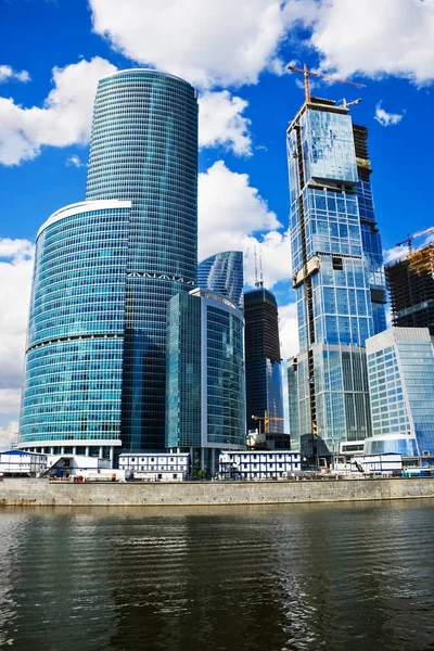 Novos Arranha Céus Internacionais Centro Negócios Cidade Moscou Rússia — Fotografia de Stock