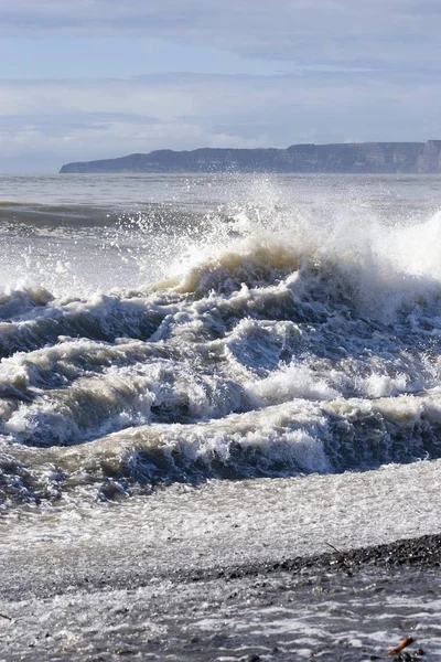 Хлюпалися Хвилі Пляжі Гаумоана — стокове фото