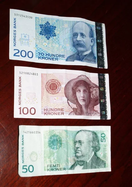 Collectie Noorse Biljetten — Stockfoto
