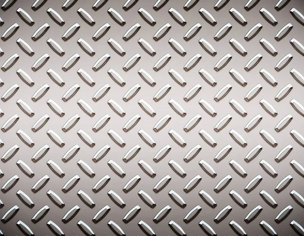 Large Seamless Sheet Alluminium Nickel Diamond Tread Plate — Stock Photo, Image