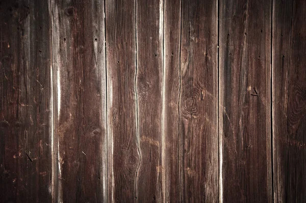 Stary Brązowy Drewniany Mur Tekstury Tła Naturalnymi Wzorami — Zdjęcie stockowe