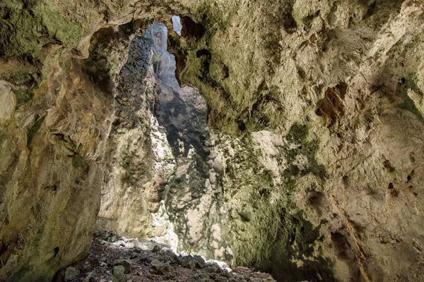 Luz Solar Através Caverna Prayanakorn Parque Nacional Sam Roi Yot — Fotografia de Stock