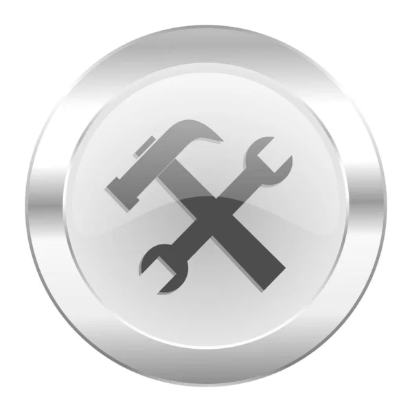 Tools Chrome Web Icon Isolated — Stock Photo, Image