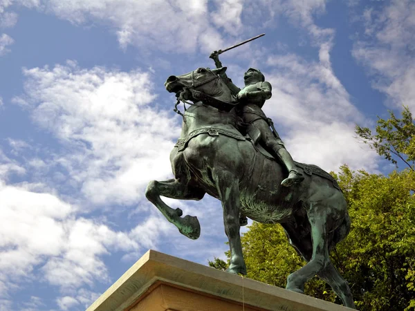 Standbeeld Van Jeanne Arc Quebec City Canada — Stockfoto