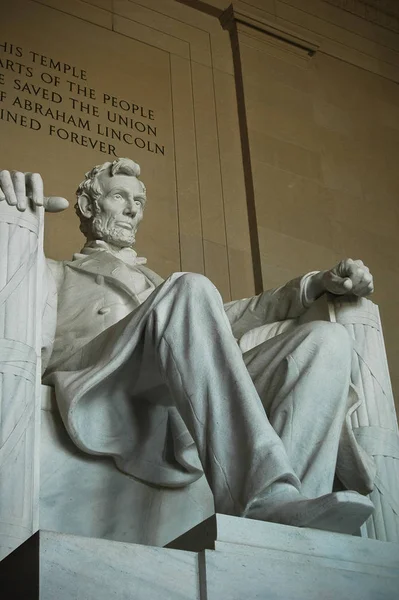 Abraham Lincoln Memoriale Washington 2008 — Foto Stock