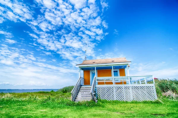 Cabaña Playa Solitaria Los Bancos Exteriores — Foto de Stock