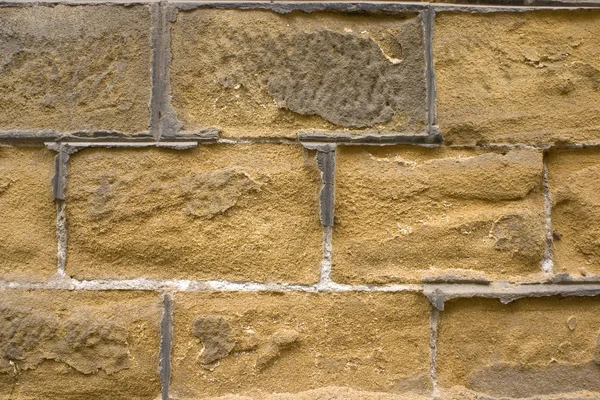 Стара Стіна Жовтого Цегли — стокове фото