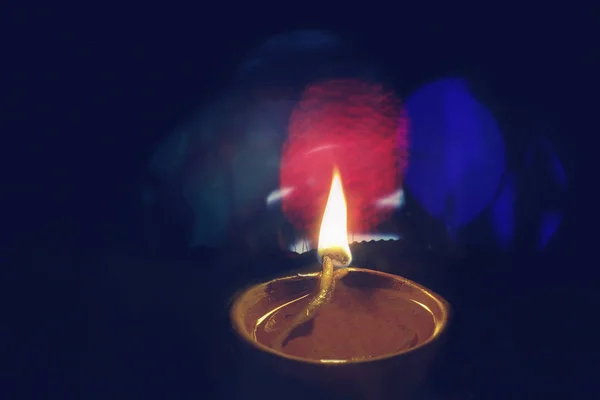 Lâmpada Óleo Festival Diwali Índia Diwali Divali Também Conhecido Como — Fotografia de Stock
