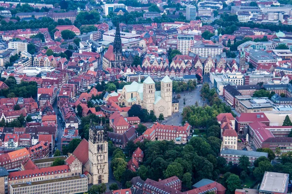 Vue Aérienne Cathédrale Muenster — Photo