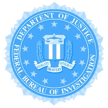 The seal of the Federal Bureau of Information over a white background clipart