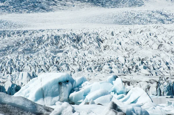 Detailfoto Des Isländischen Gletschereises Mit Einer Schönen Textur — Stockfoto