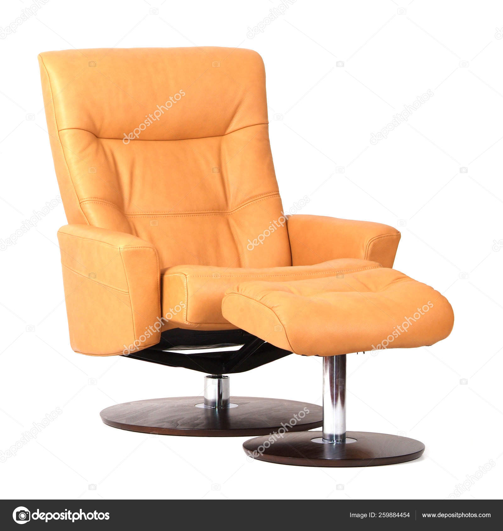 Yellow Luxury Leather Recliner, Luxury Recliners Leather