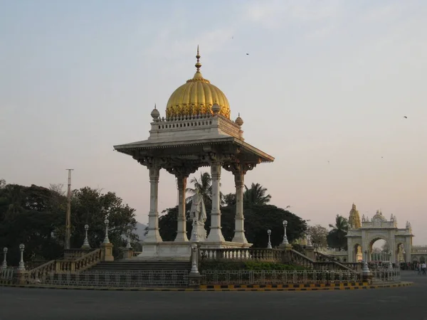 Uma Estátua Militar Estilo Vitoriano Velho Marajá Mysore Índia — Fotografia de Stock