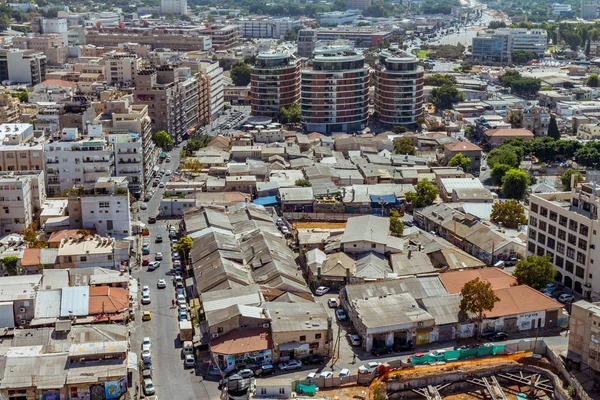 Αεροφωτογραφία Του Νοτίου Cityspace Γειτονιές Του Τελ Αβίβ Ένας Συνδυασμός — Φωτογραφία Αρχείου
