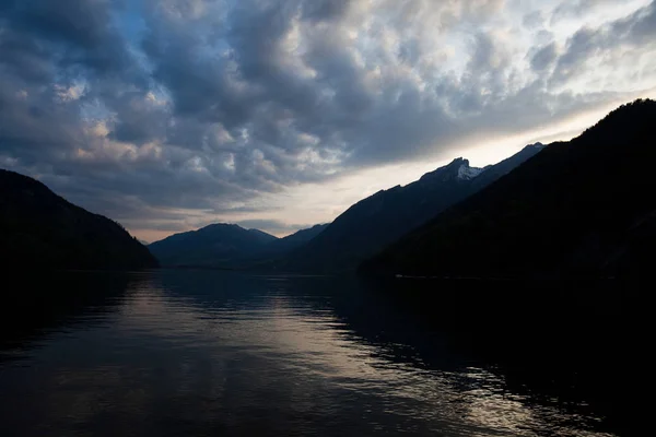 Alpes Del Lago Tono Colorido Natural — Foto de Stock