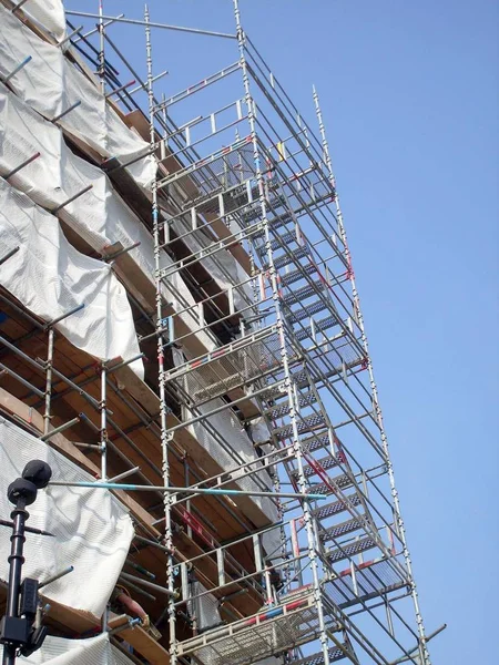 Überblick Über Baustelle Wie Gebaut Wird — Stockfoto