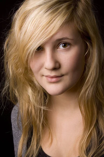 Portret Młodego Piękne Nastoletnie Dziewczyny — Zdjęcie stockowe