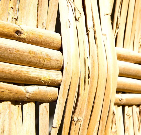 Tekstura Bambusa Maroko Afryka Brązowy Naturalnej Linii Zbliżenie — Zdjęcie stockowe