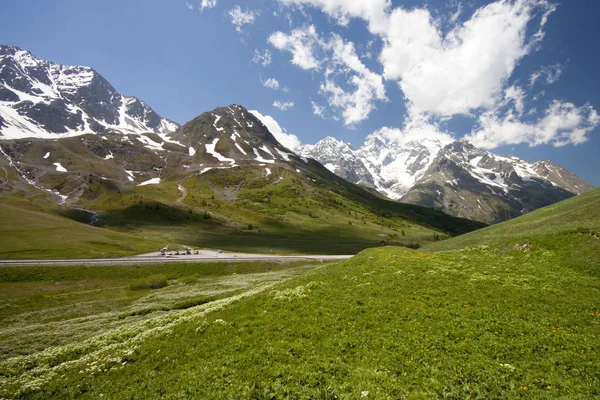 Horská Krajina Monetier Les Bains Grenoble Francie — Stock fotografie