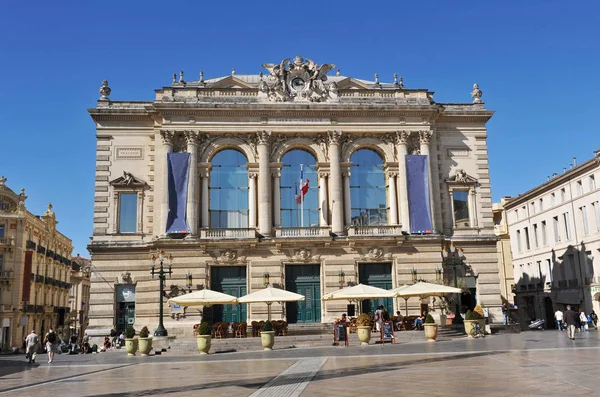 Place Comdie Ciudad Montpellier Francia — Foto de Stock