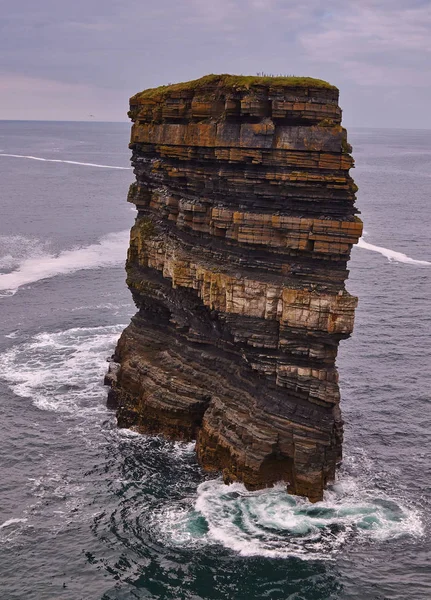 Dun Briste Impressive Sea Stack Estimated Approximately Metres Height Stands — Stock Photo, Image