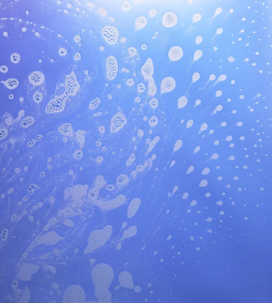 Abstract Wet Blue Background Soap Bubble Conglomerations — Stock Photo, Image