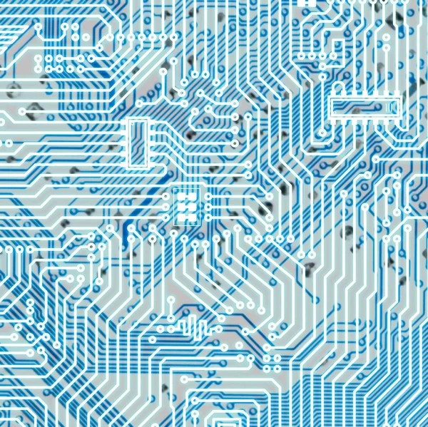 Circuit Board Light Blue Square Tech Texture — Stock Photo, Image