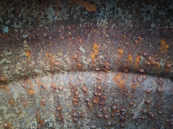 Placa Curvada Acero Vieja Oxidada Para Fondo Grunge Abstracto — Foto de Stock