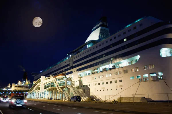 Cruiseschip Haven Van Helsinki Finland — Stockfoto