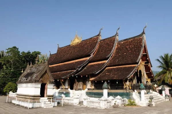 Momento Clou Della Visita Alla Città Luang Prabang Inevitabile Visitare — Foto Stock