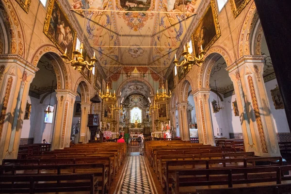 Vista Una Iglesia Cristiana Isla Madeira Sao Vicente — Foto de Stock