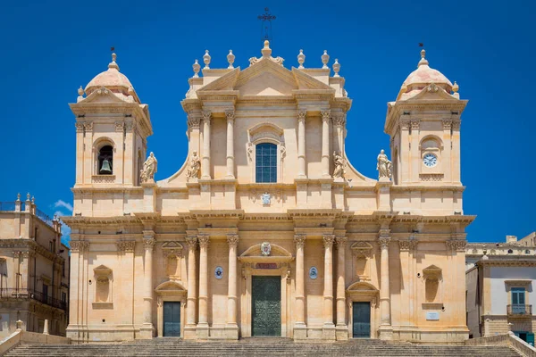 시칠리아 유네스코 화창한 바로크 양식의 — 스톡 사진