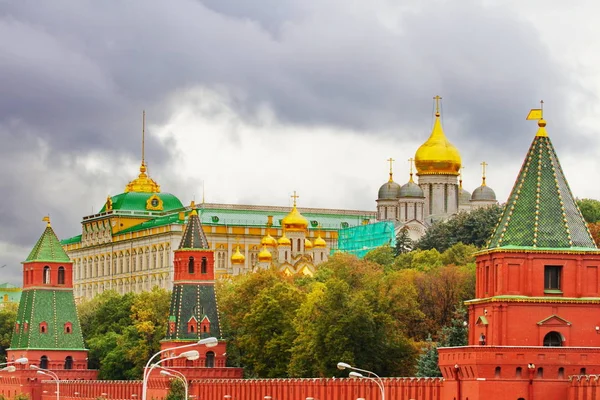 Vista Del Muro Torre Del Kremlin Moscú — Foto de Stock