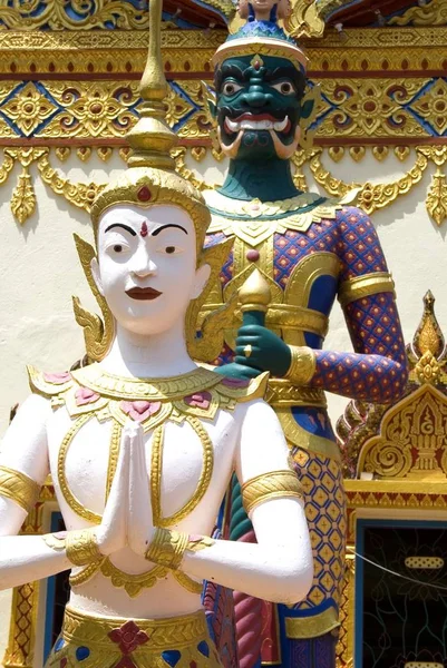 Afbeelding Van Een Thaise Boeddhistische Tempel — Stockfoto