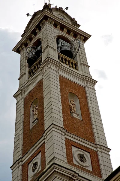 Día Soleado Milan Viejo Abstracto Italia Pared Torre Iglesia Campana — Foto de Stock