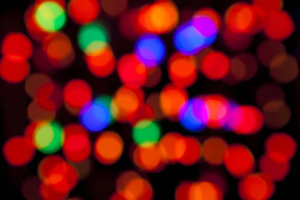 Luces Navidad Fuera Foco — Foto de Stock