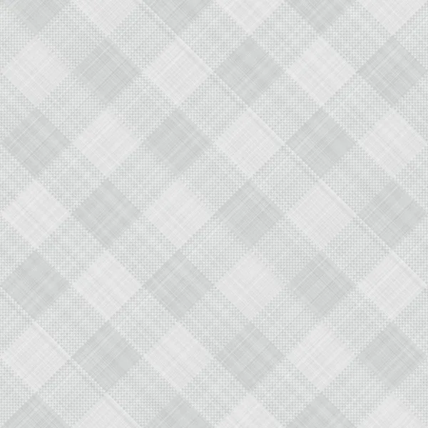 Seamless Texture Grey White Blocked Tartan Cloth — Stock Photo, Image