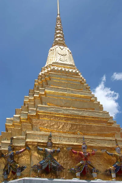 Gouden Pagode Van Wat Phra Kaew Tempel Bangkok Thailand — Stockfoto